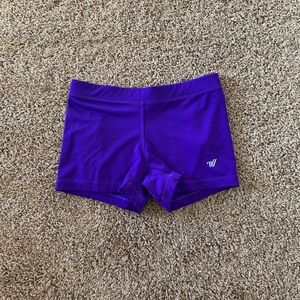 Varsity spandex shorts